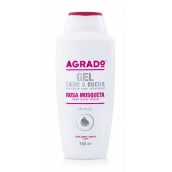 Gel de baño y ducha Rosa mosqueta AGRADO