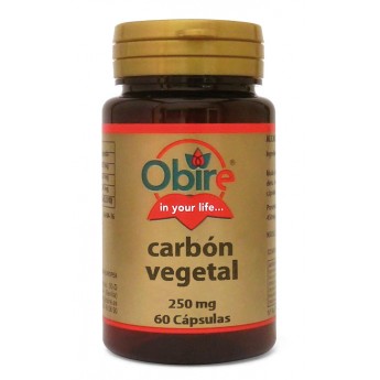 Carbón vegetal 250 mg 60 cápsulas