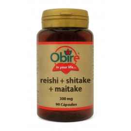 Reishi + Shitake + Maitake 300 mg 90 cápsulas